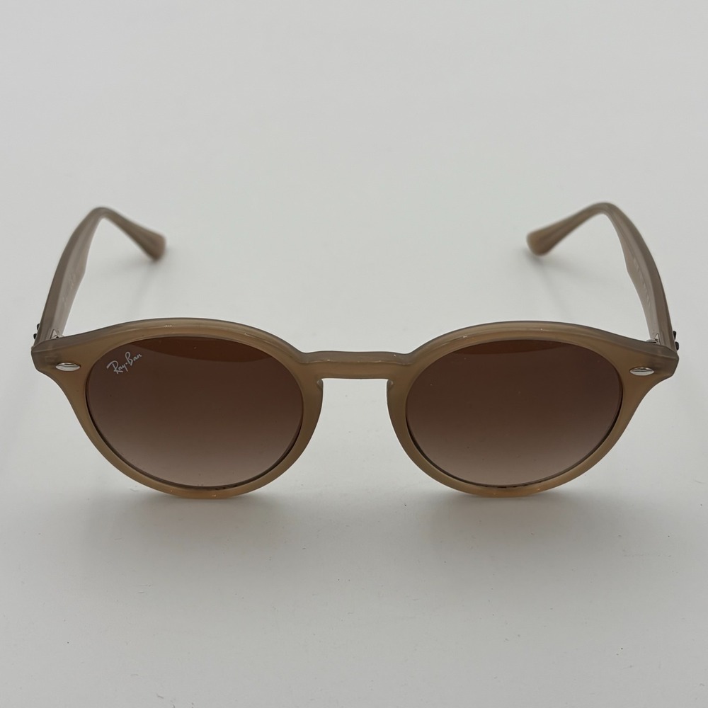 Ray-Ban RB2180 Light Brown Round Sunglasses Brown Gradient